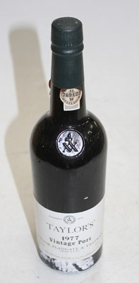 Lot 1316 - Taylor's vintage port, 1977, one bottle