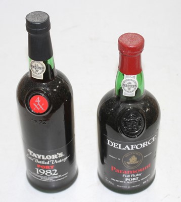Lot 1319 - Taylor's LBV port, 1982, one bottle; and...