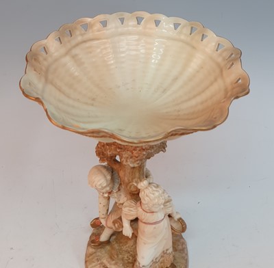 Lot 2097 - A late 19th century Royal Worcester blush...