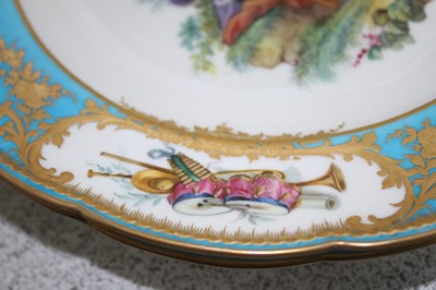 Lot 2085 - A pair of 19th century Sevres style porcelain...