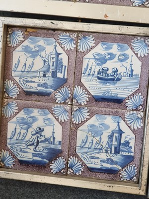 Lot 2049 - A set of sixteen 18th century Delft tin glazed...