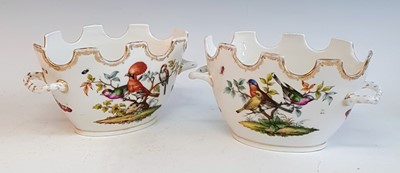 Lot 2087 - A pair of 19th century German porcelain bowls,...