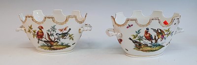 Lot 2087 - A pair of 19th century German porcelain bowls,...