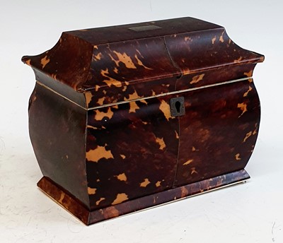 Lot 2349 - A 19th century tortoiseshell and ivory tea...