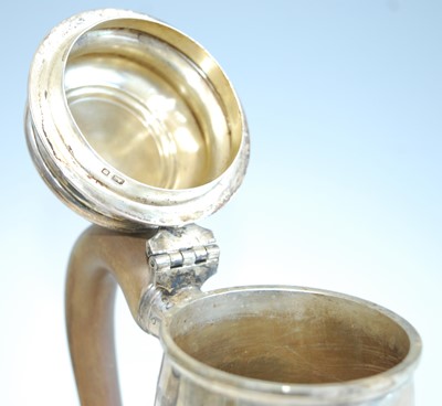 Lot 2175 - An Elizabeth II silver coffee pot, of plain...