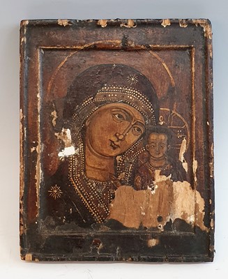 Lot 2342 - A 19th century Russian icon, depicting the...