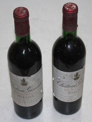 Lot 1044 - Château Giscours, 1970, Margaux, two bottles