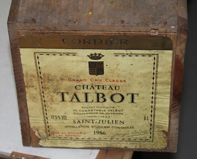 Lot 1046 - Château Talbot, 1986, Saint-Julien, one...