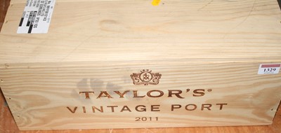 Lot 1329 - Taylor's vintage port, 2011, six bottles (OWC)