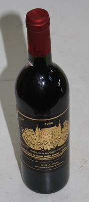 Lot 1055 - Château Palmer, 1986, Margaux, one bottle