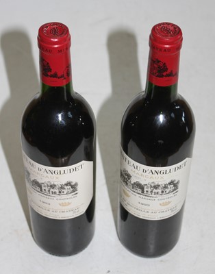 Lot 1056 - Château de Angludet, 1993, Margaux,  two bottles