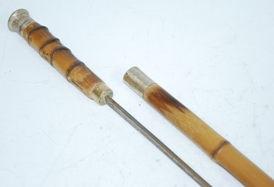 Lot 173 - An early 20th century bamboo sword stick,...