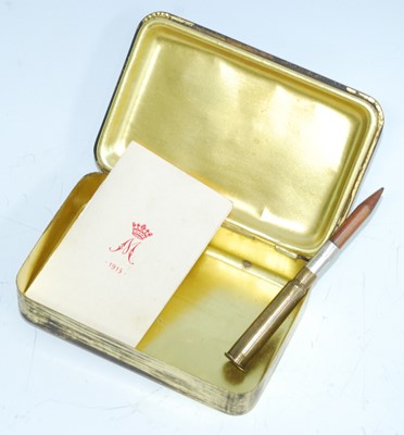 Lot 21 - A WW I Princess Mary Christmas gift tin,...