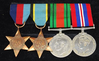 Lot 52 - A WW II group of six medals to include...