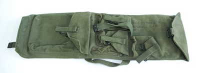Lot 96 - A green webbing holdall for a 7.62mm Bren...