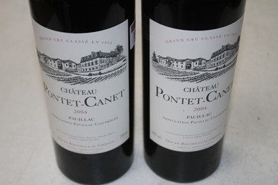 Lot 1075 - Château Pontet-Canet, 2004, Pauillac, two bottles