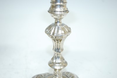 Lot 2124 - A near-pair of late 18th century silver table...
