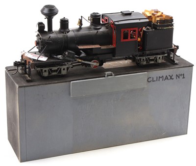 Lot 104 - Scratch-built G scale Climax loco No.1 powered...