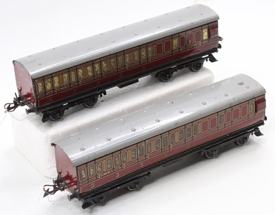 Lot 154 - Two 1935-41 Hornby No.2 Passenger coaches, LMS...