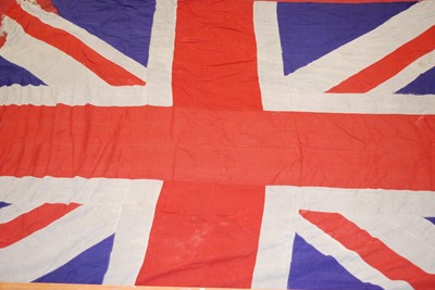 Lot 164 - A large WW II period Naval Union flag, of...