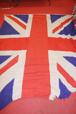 Lot 164 - A large WW II period Naval Union flag, of...