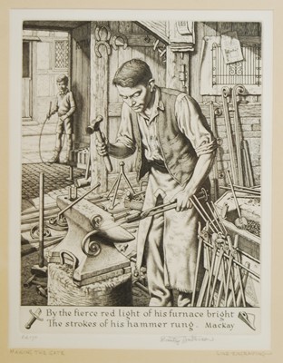 Lot 2509 - Stanley Anderson (1884-1966) - Making the gate,...