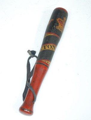 Lot 113 - A Victorian turned wooden truncheon,...