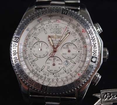 Lot 2329 - A gent's Breitling B2 steel cased automatic...