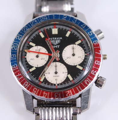 Lot 2318 - A gent's Heuer Autavia GMT stainless steel...