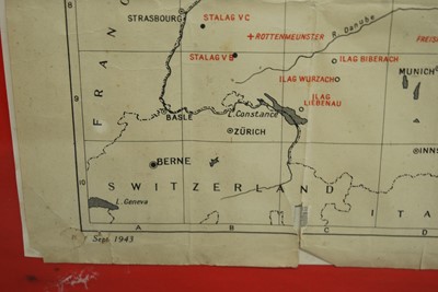 Lot 88 - A WW II map of Northern Europe, British...