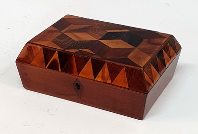 Lot 2369 - A 19th century parquetry inlaid specimen wood...