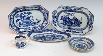 Lot 2401 - A collection of 18th century Chinese blue and...