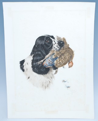 Lot 426 - Boris Riab, (Russian 1898-1972), Spaniel with...