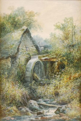 Lot 2466 - William Widgery (1822-1893) - The Watermill,...