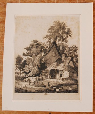 Lot 2459 - George Vincent (1796-1832) - Farmyard scene...