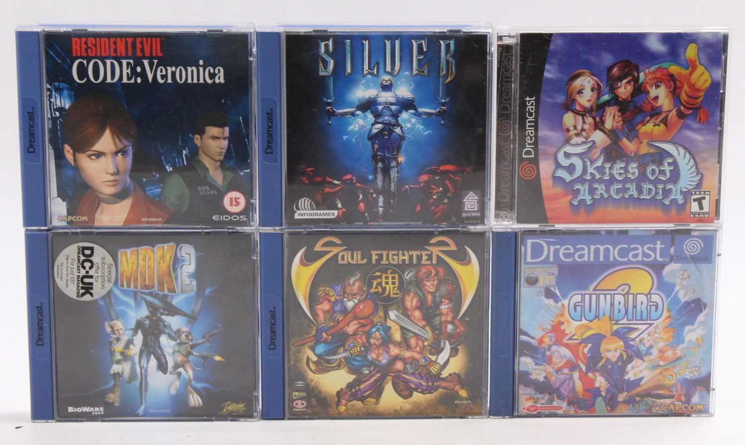Lot 1135 - Six Dreamcast video games to include Skies of...