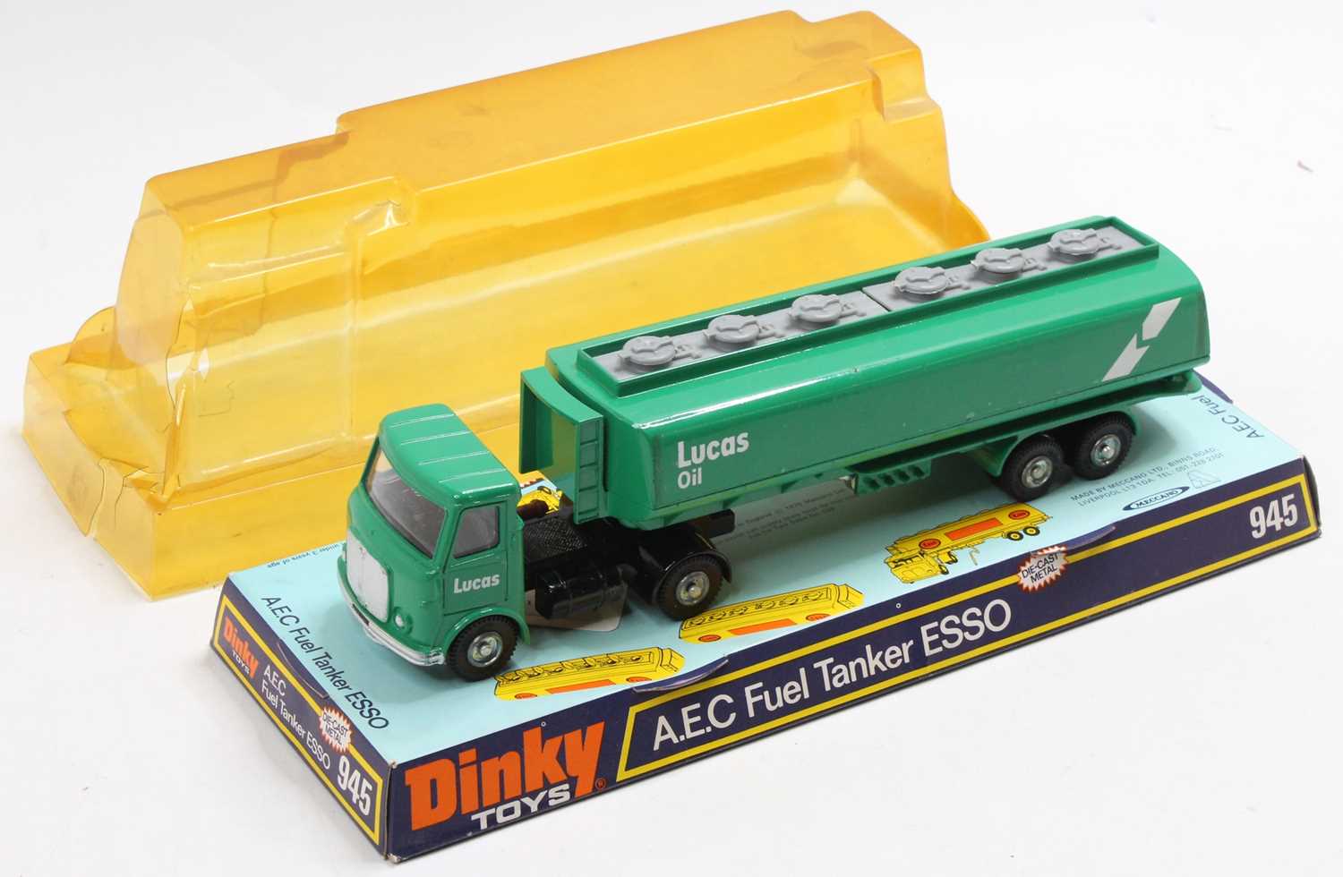 Lot 1212 - Dinky Toys No. 945 AEC Tanker-Lucas Oil,...