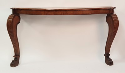 Lot 2559 - A Victorian oak serpentine front console table,...