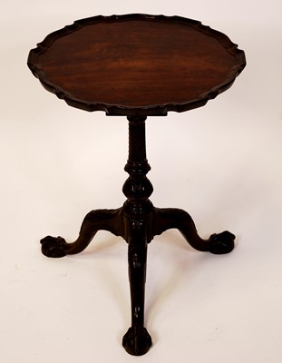 Lot 2541 - A 19th century mahogany pedestal tripod low...