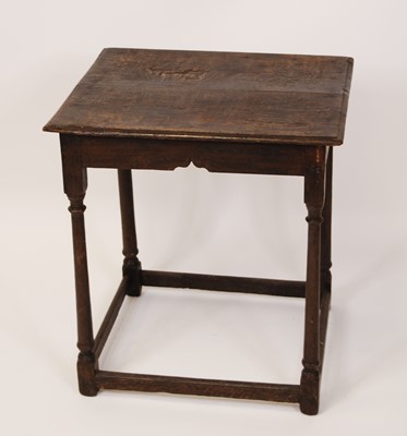 Lot 2536 - An 18th century provincial joined oak side...