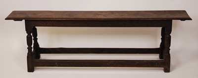 Lot 2539 - An 18th century and later joined oak long...