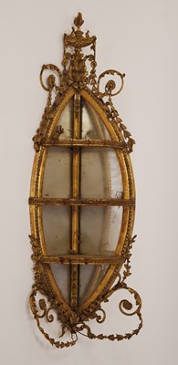 Lot 2543 - A Regency giltwood corner mirrored three-tier...