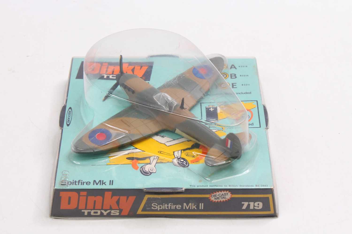 Lot 1230 - Dinky Toys No. 719 Spitfire Mk.II, camouflage...