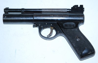 Lot 410 - The Webley "Mark I" .22 calibre air pistol,...