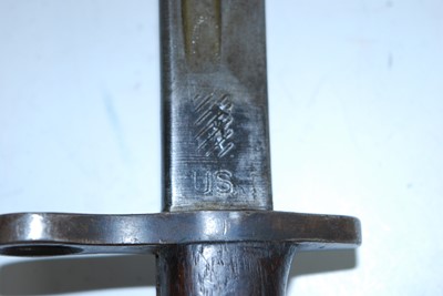 Lot 133 - A 1913 pattern Remington bayonet, the 43cm...