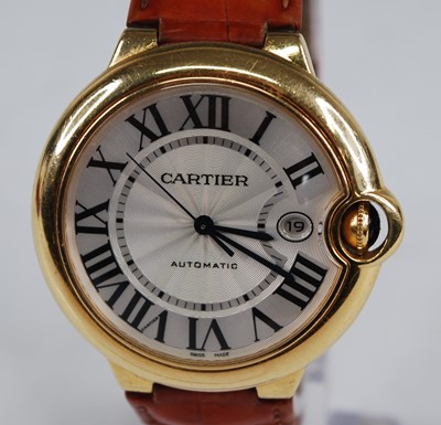 Lot 2333 - A gent's Cartier Ballon Bleu 18ct gold cased...