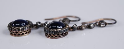 Lot 2191 - A pair of early 20th century sapphire and...