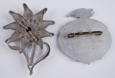 Lot 109 - A German Edelweiss badge, together with a Day...