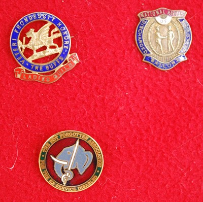 Lot 168 - A collection of nine veterans enamelled lapel...
