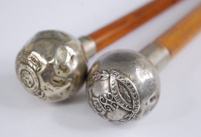 Lot 247 - An early 20th century swagger stick, having a...